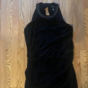 White House Black Market Black Midi Dress